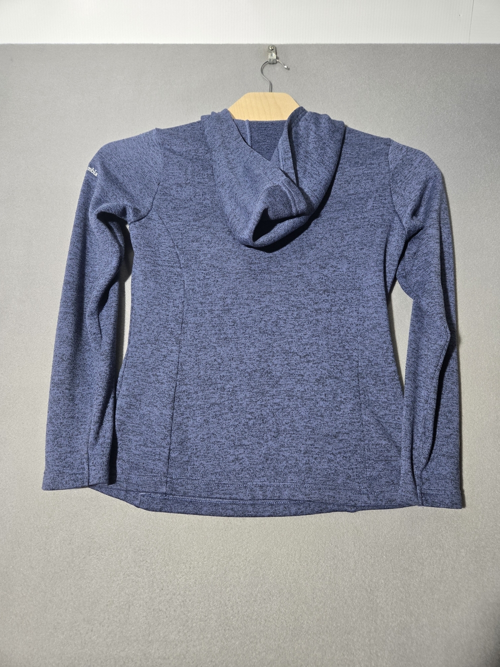 Columbia Men's Blue Hooded Knit Pullover Sweater - Picture 3 of 10